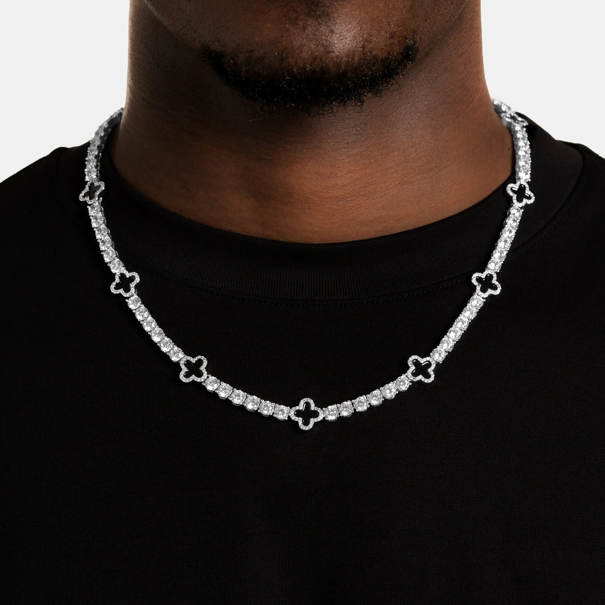 Black Clover Tennis Chain