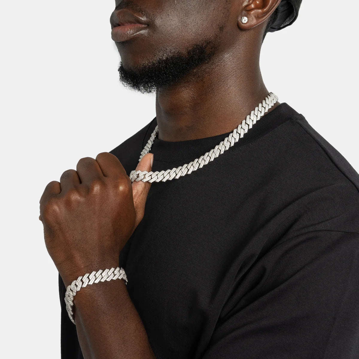 FREE Prong Cuban Chain + Bracelet Bundle