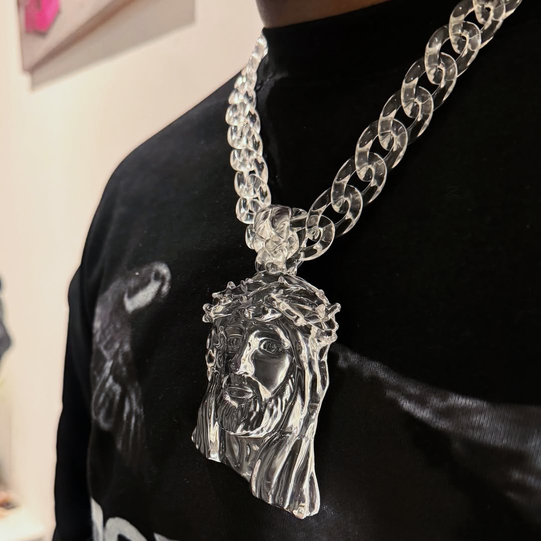 FREE Clear Jesus Piece Chain