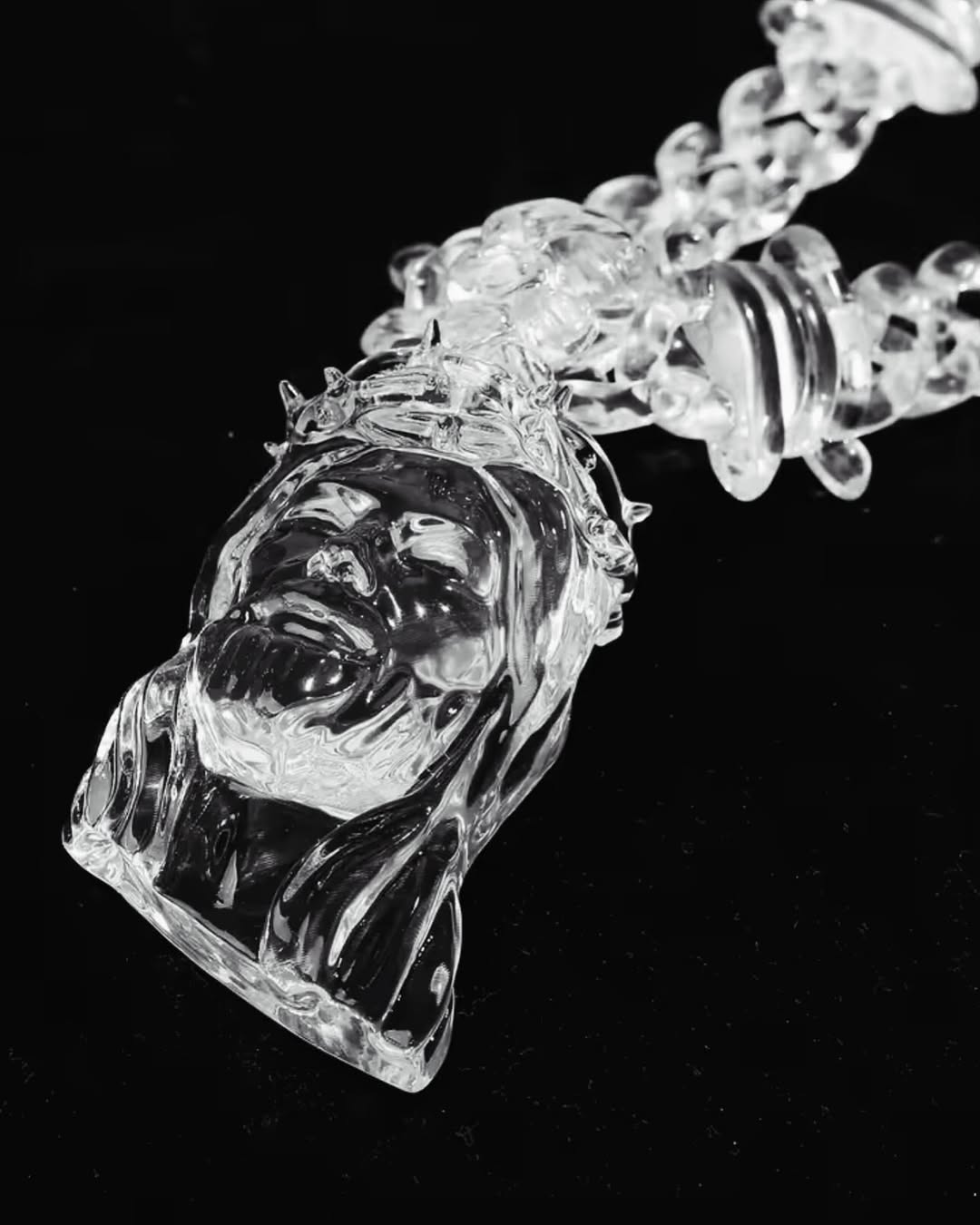FREE Clear Jesus Piece Chain