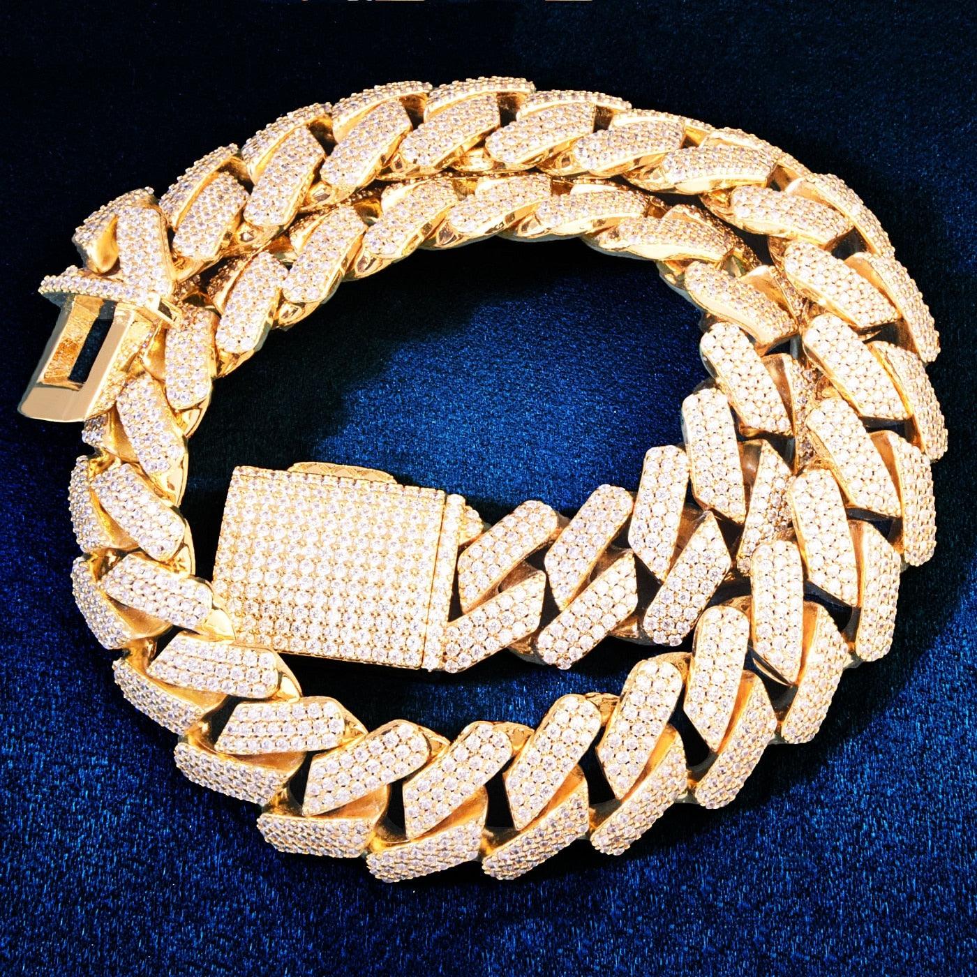 19mm Iced Prong Cuban Chain - Palm Jewellers