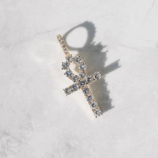 Iced Ankh Pendant - Palm Jewellers