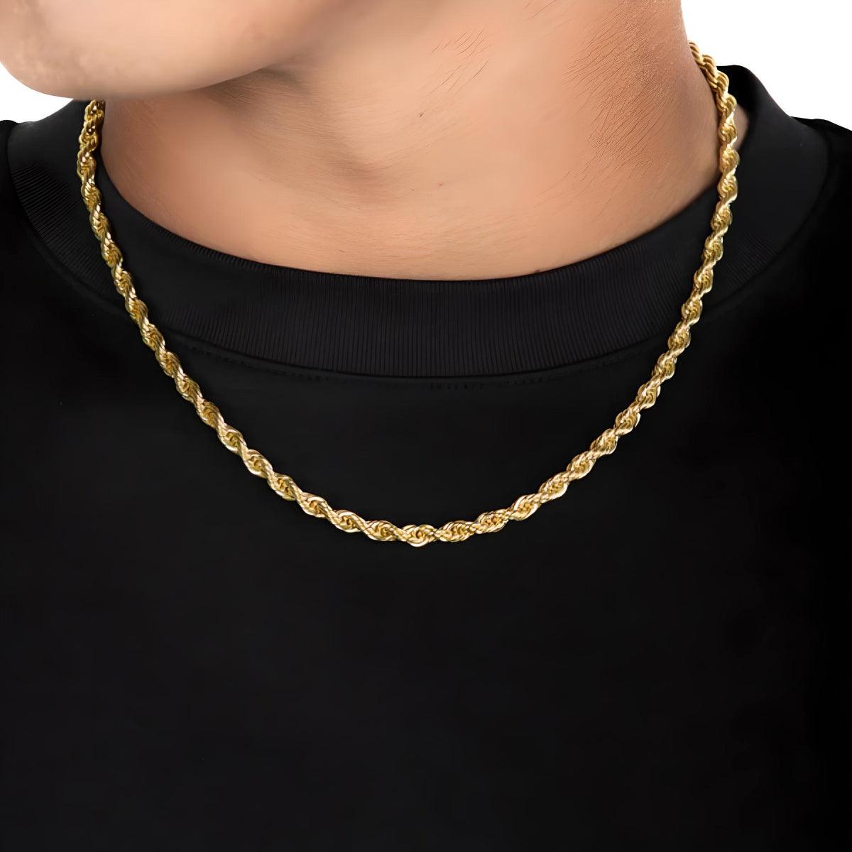 18k Gold Rope Chain - Palm Jewellers