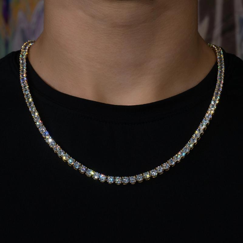 4mm Round Cut Tennis Chain - Palm Jewellers