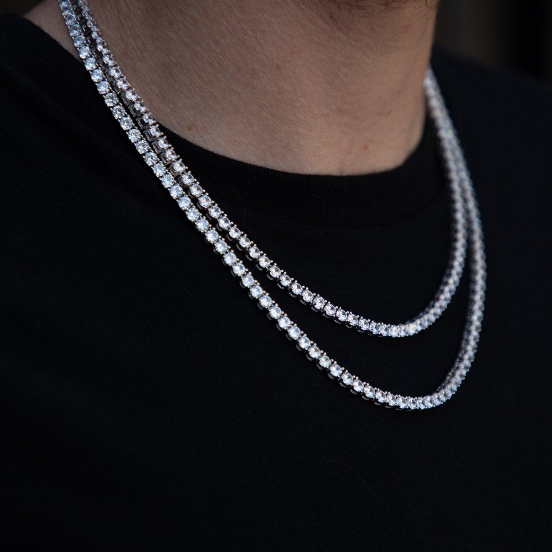 4mm Round Cut Tennis Chain - Palm Jewellers