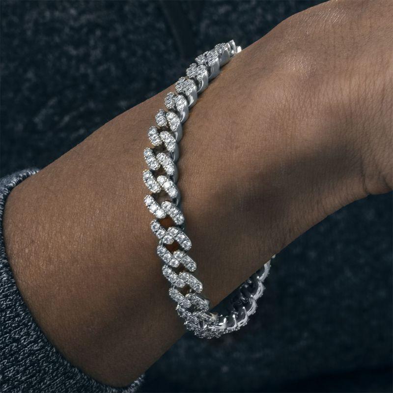 Iced 10mm Cuban Link Bracelet - Palm Jewellers