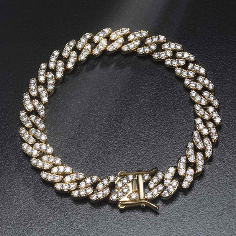 Iced 10mm Cuban Link Bracelet - Palm Jewellers