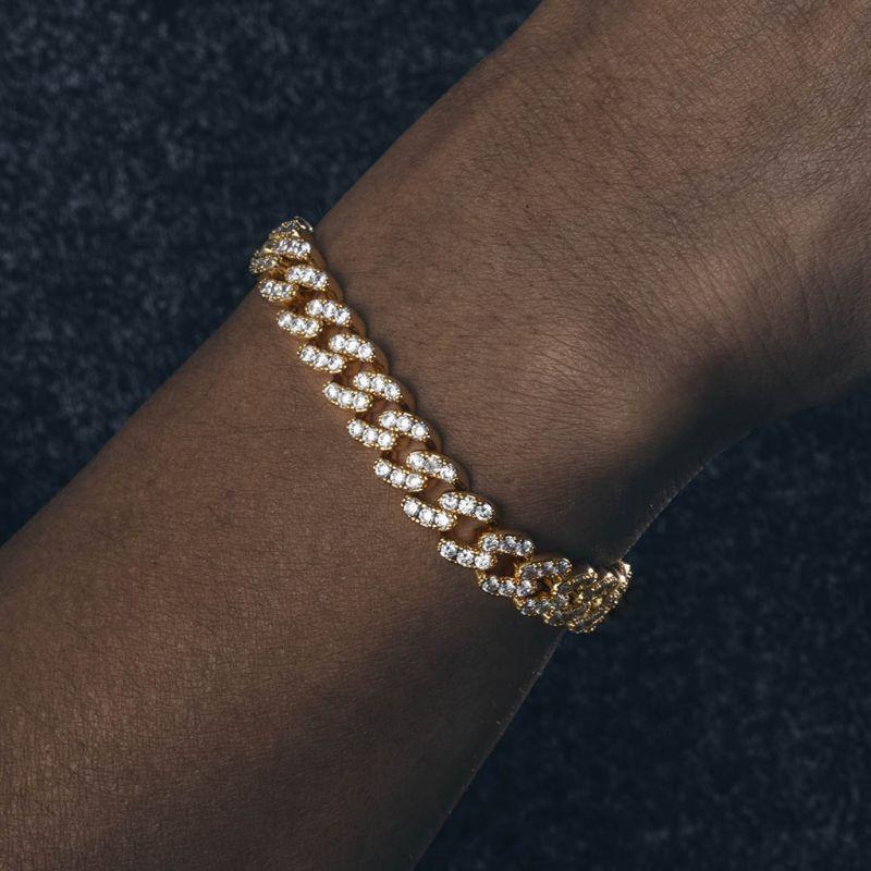 Iced 10mm Cuban Link Bracelet - Palm Jewellers