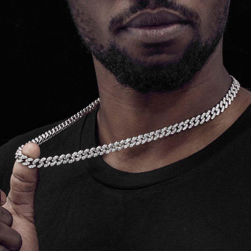 Iced 10mm Cuban Link Chain - Palm Jewellers