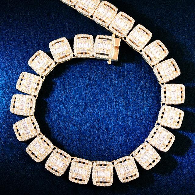 Baguette Clustered Tennis Bracelet - Palm Jewellers
