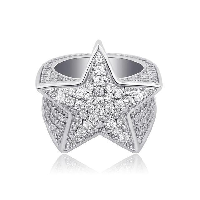 Iced Star Ring - Palm Jewellers