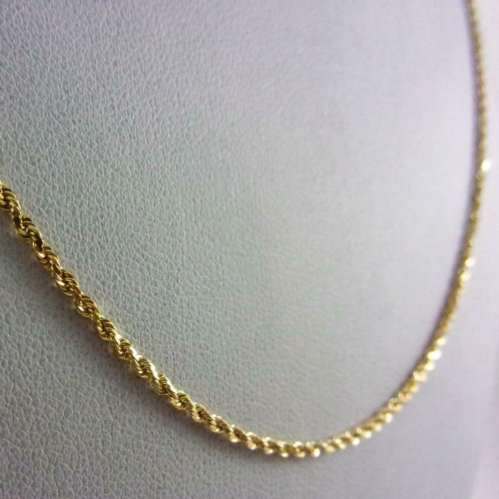 18k Solid Gold Rope Chain - Palm Jewellers