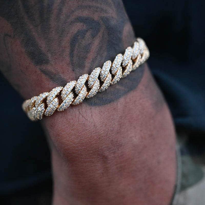 8.5mm Diamond Cuban Bracelet - Palm Jewellers