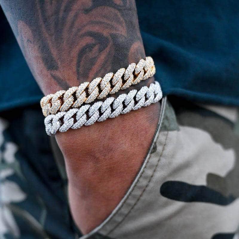 8.5mm Diamond Cuban Bracelet - Palm Jewellers