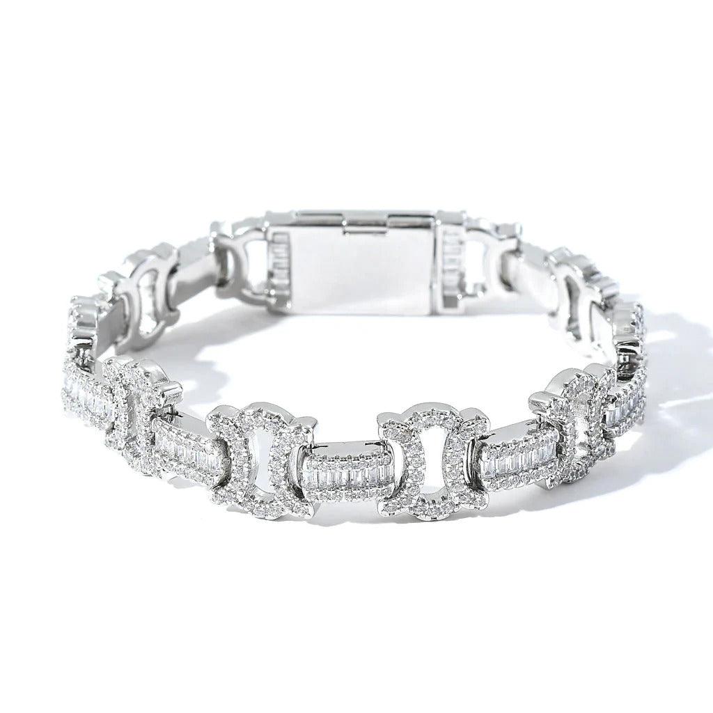 13mm Diamond Byzantine Bracelet - Palm Jewellers