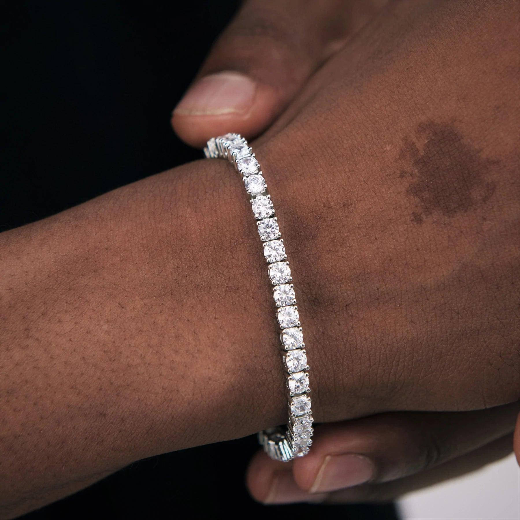 4mm Round Cut Tennis Bracelet - Palm Jewellers