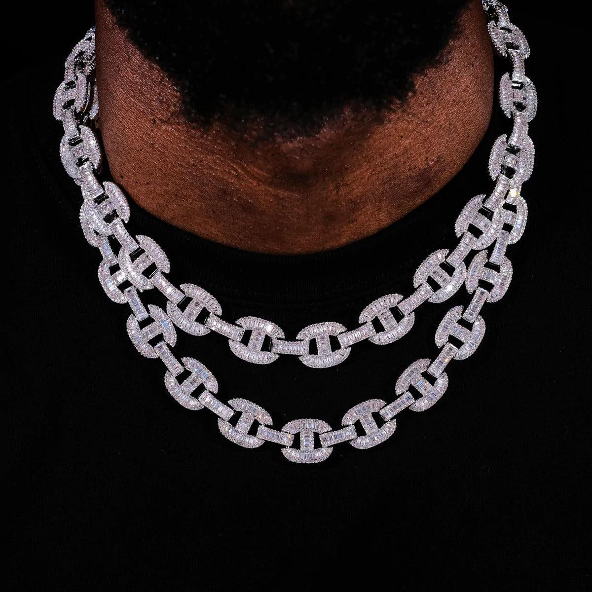 16mm Baguette Mariner Chain - Palm Jewellers