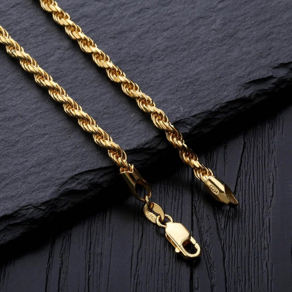 925 Sterling Silver Rope Chain - Palm Jewellers