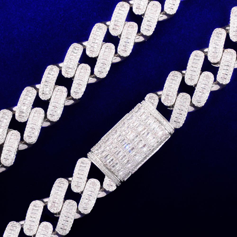 20mm Baguette Cuban Chain - Palm Jewellers