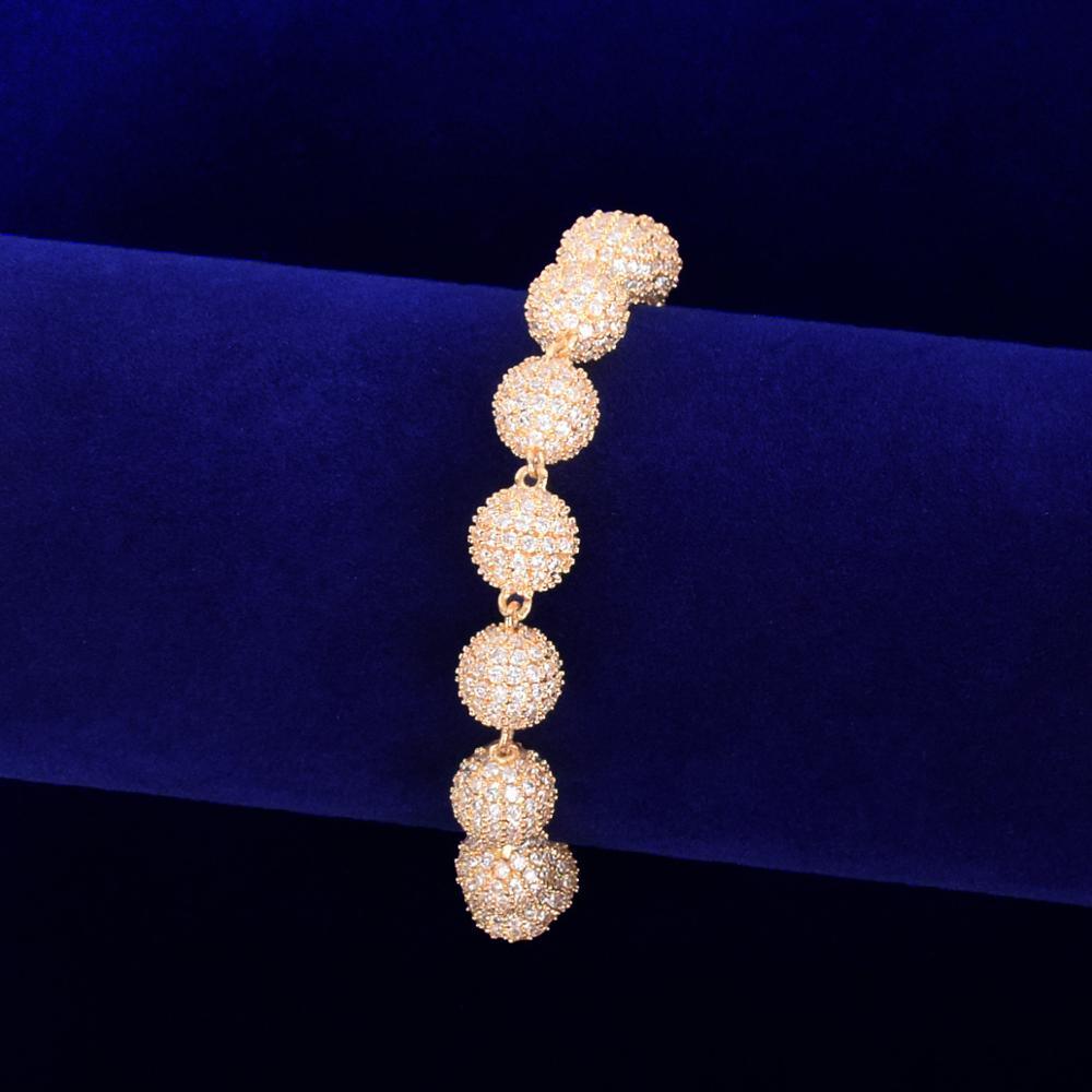 10mm Iced Ball Bracelet - Palm Jewellers