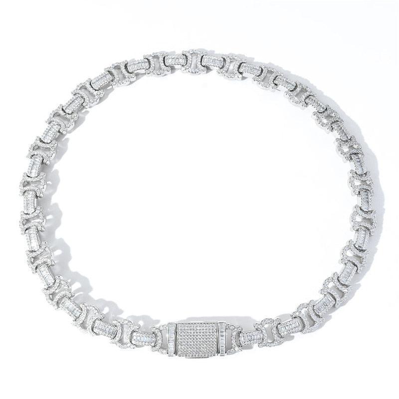 13mm Diamond Byzantine Chain - Palm Jewellers