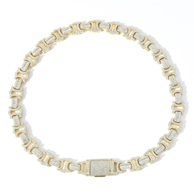 13mm Diamond Byzantine Chain - Palm Jewellers