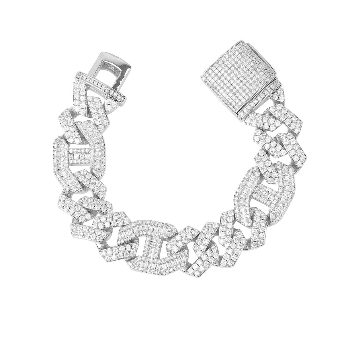 18mm Baguette Link Bracelet - Palm Jewellers