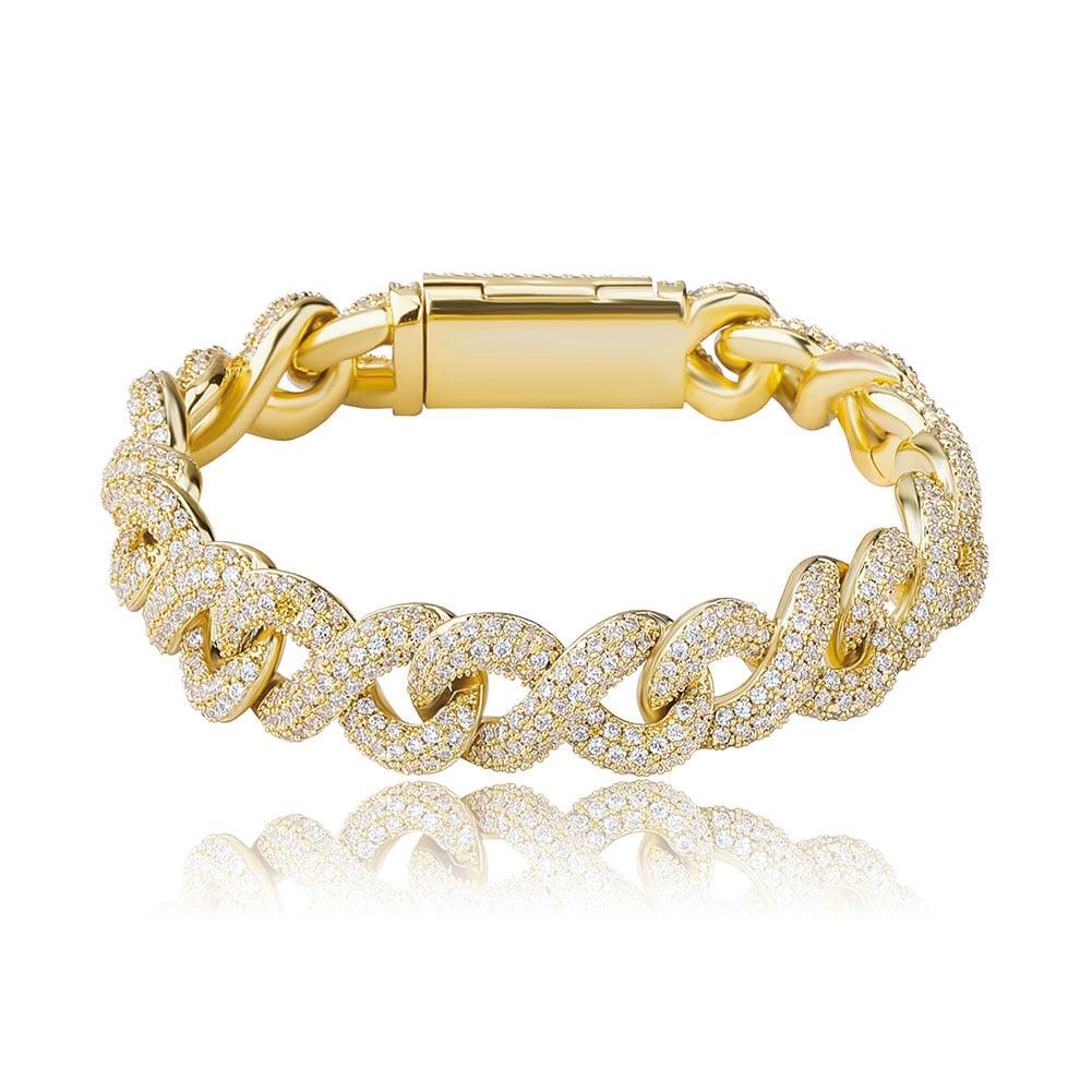 14mm Infinity Cuban Link Bracelet - Palm Jewellers