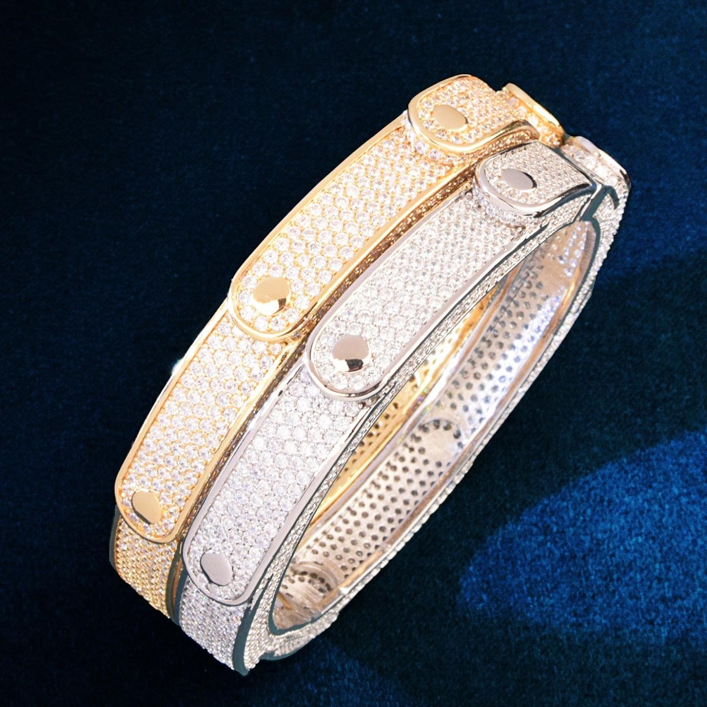 Iced Bangle Bracelet - Palm Jewellers