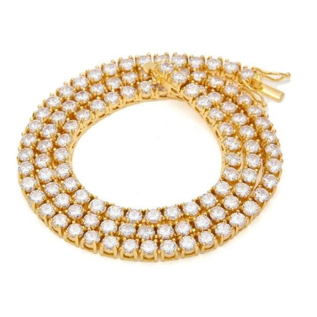 4mm Round Cut Tennis Chain - Palm Jewellers