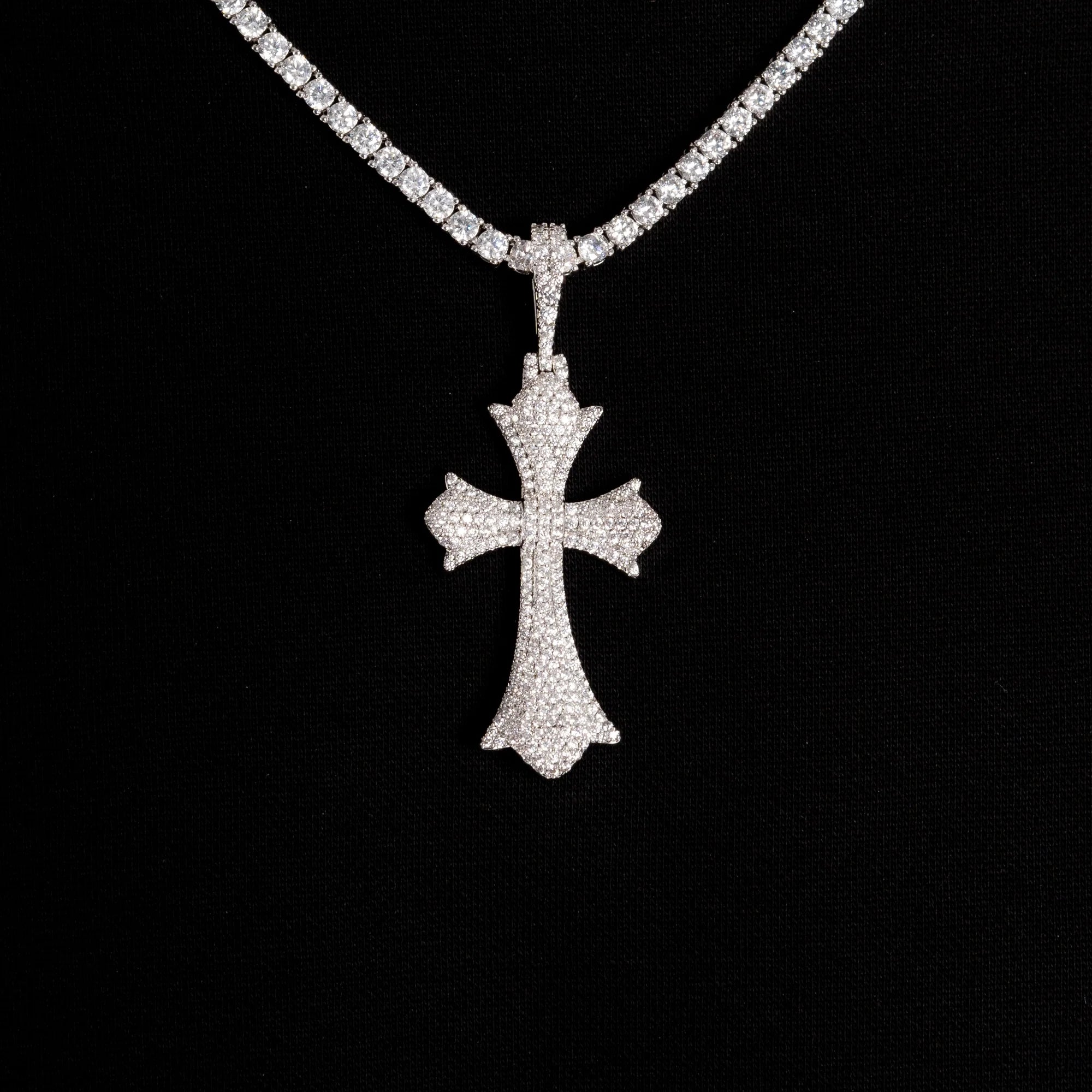 Chrome Cross Pendant