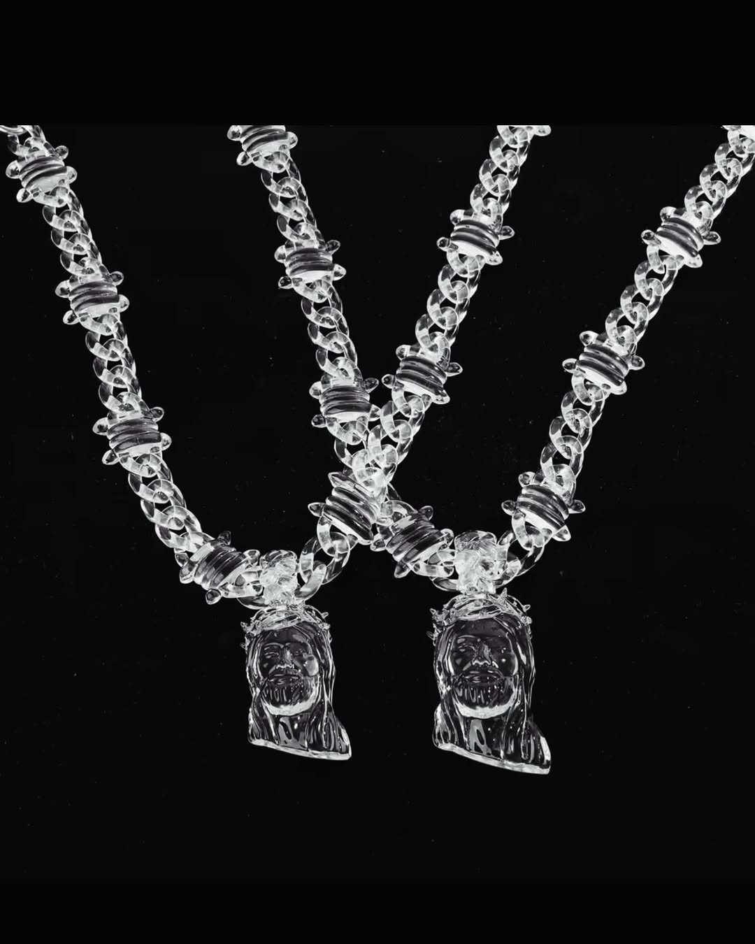 FREE Clear Jesus Piece Chain