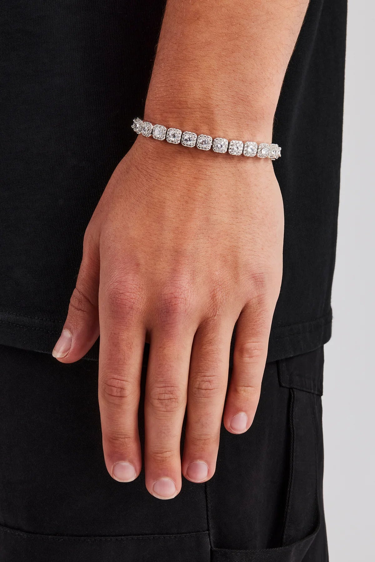 Clustered Tennis Bracelet