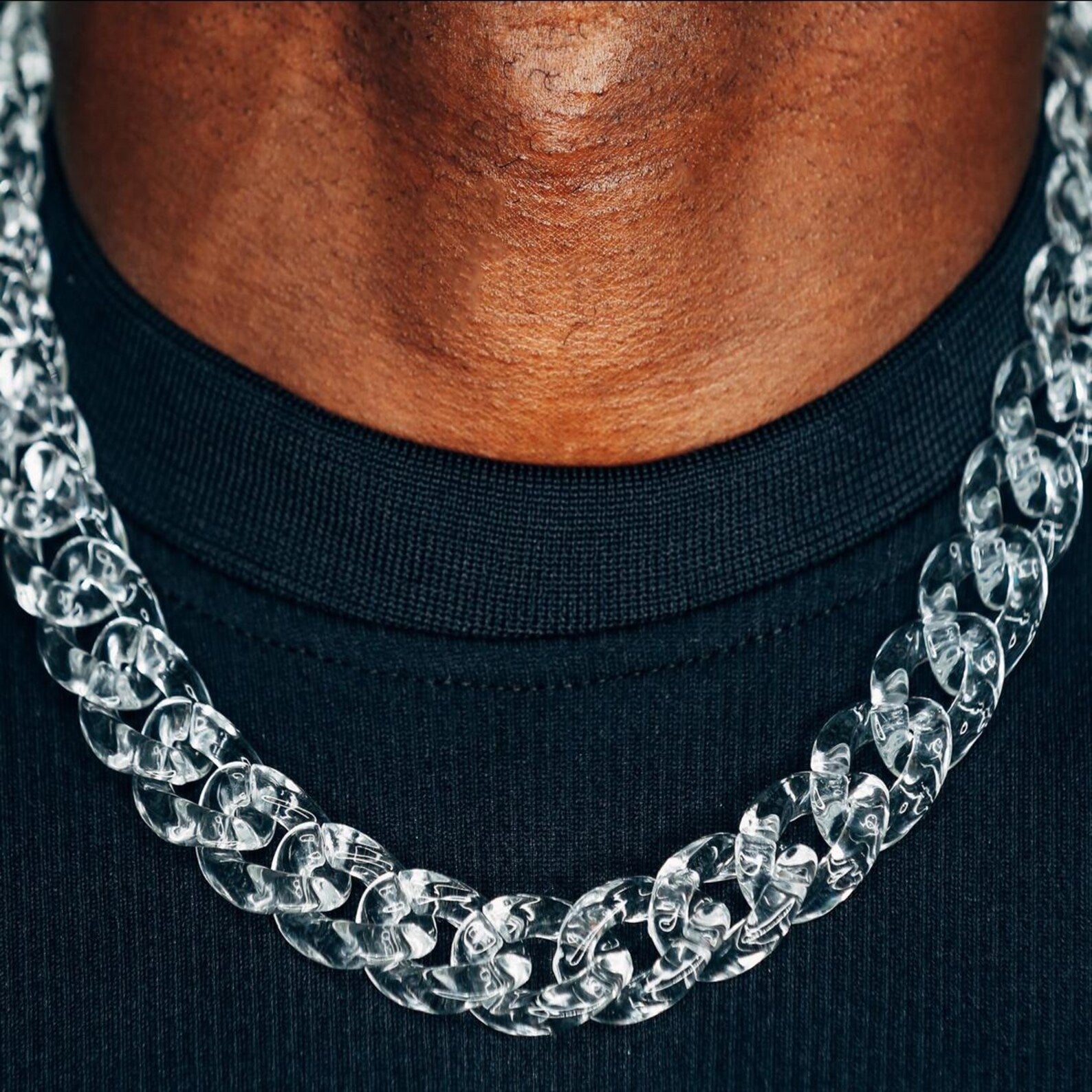 FREE Clear Cuban Link Chain