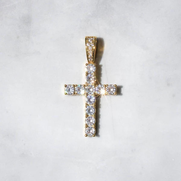 Iced Cross Pendant - Palm Jewellers