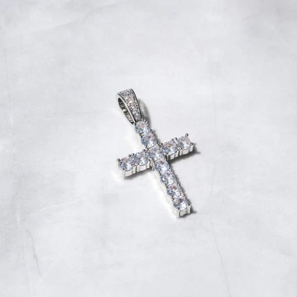 Iced Cross Pendant - Palm Jewellers