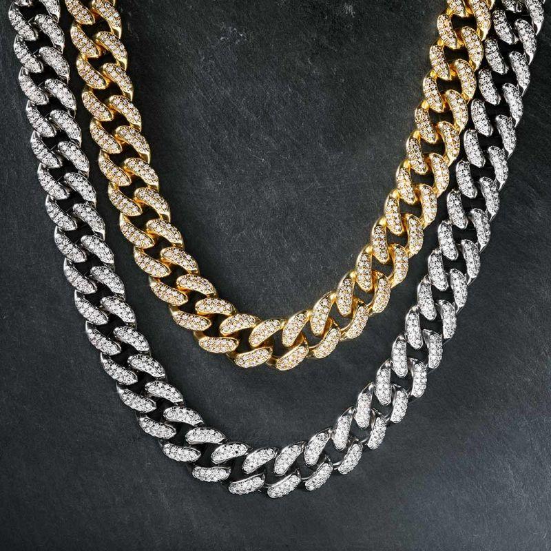 13mm Iced Out Miami Cuban Link Chain - Palm Jewellers