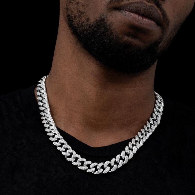 13mm Iced Out Miami Cuban Link Chain - Palm Jewellers