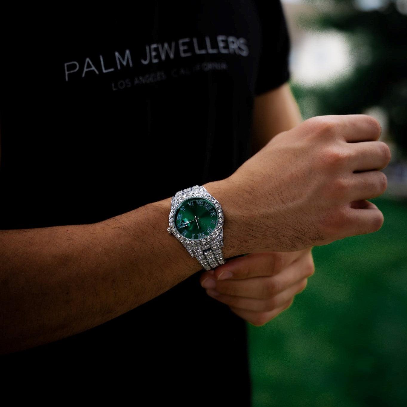 Iced Out Presidential Watch (Coloured Dial) - Palm Jewellers