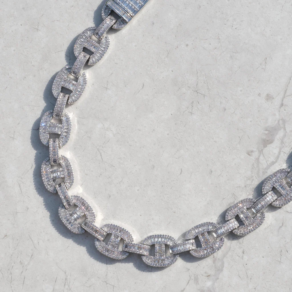 16mm Baguette Mariner Chain - Palm Jewellers