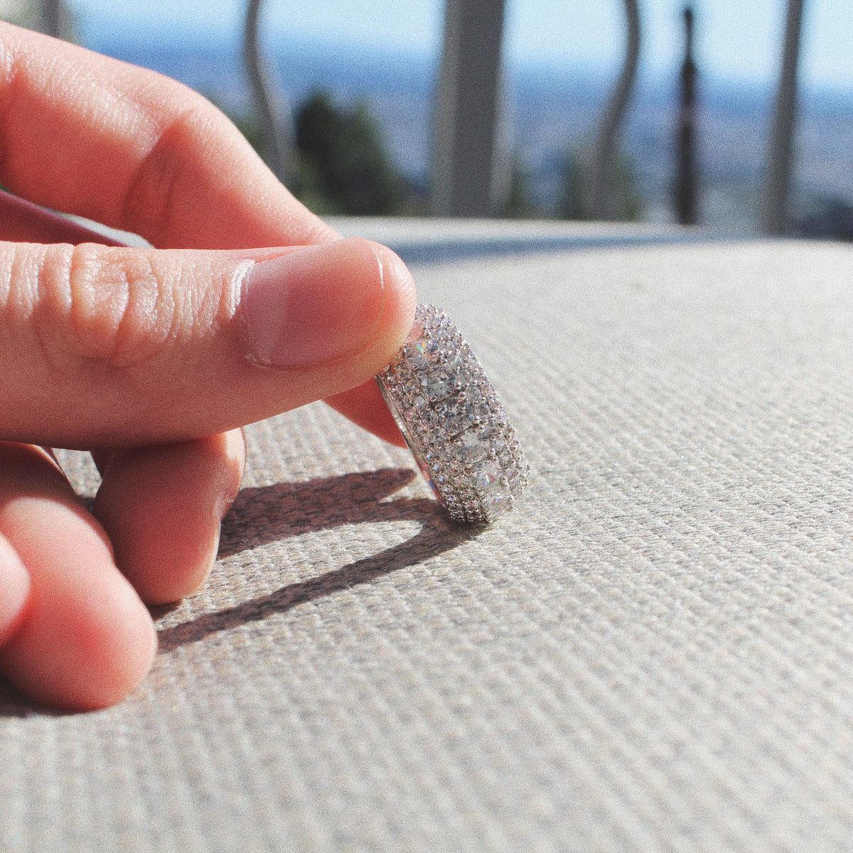 5 Layer Diamond Band Ring