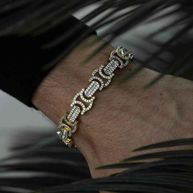 13mm Diamond Byzantine Bracelet - Palm Jewellers