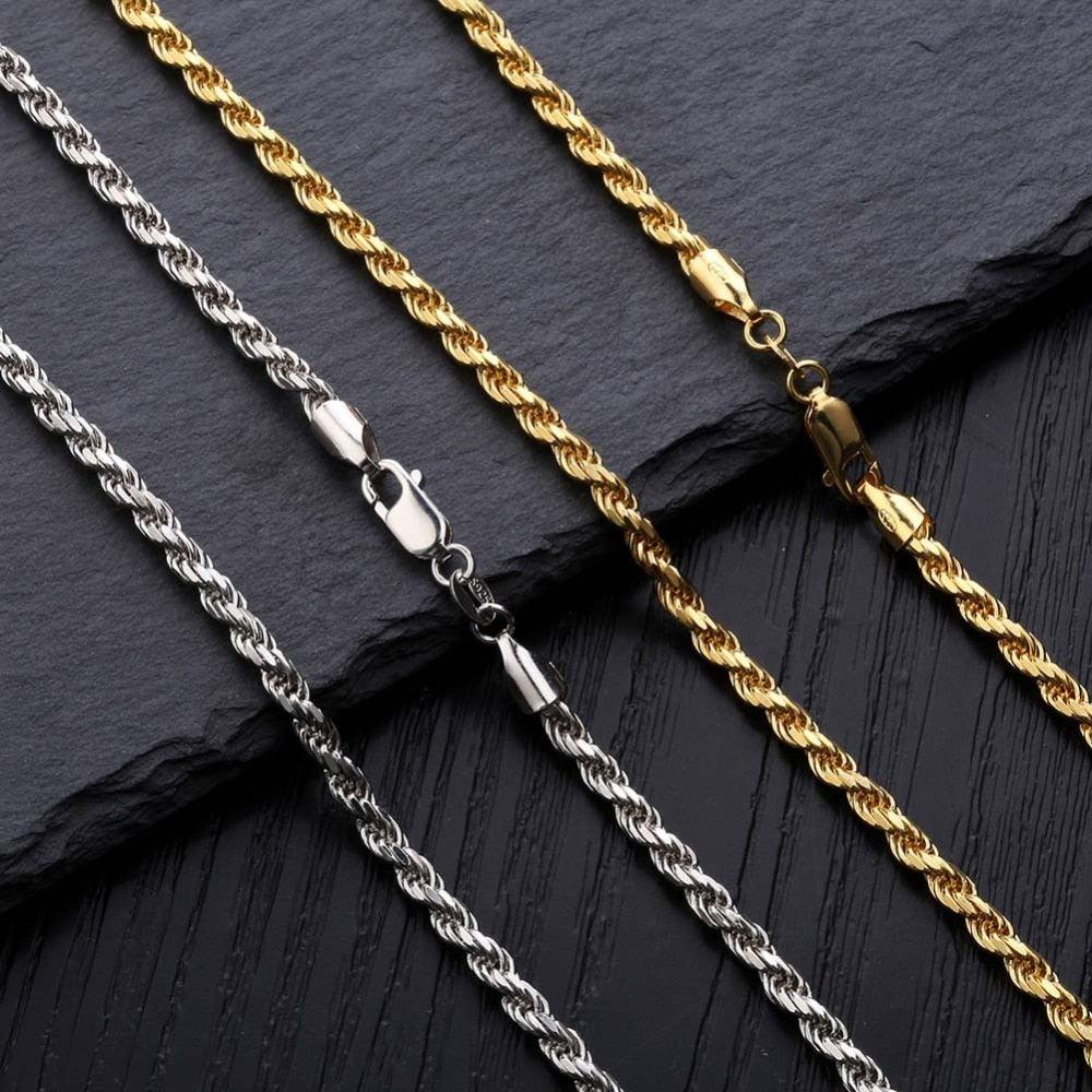 925 Sterling Silver Rope Chain - Palm Jewellers