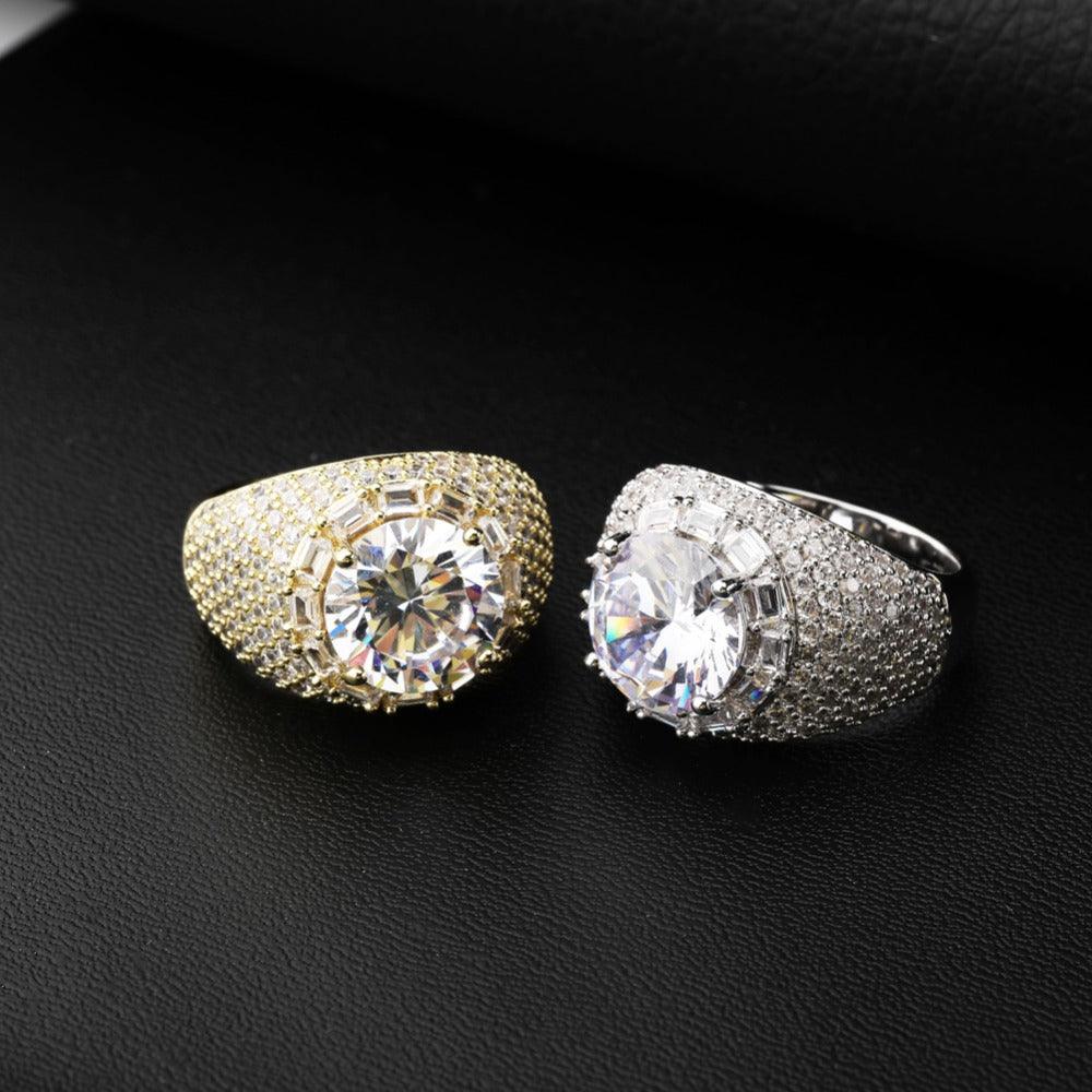 Clustered Diamond Band Ring - Palm Jewellers