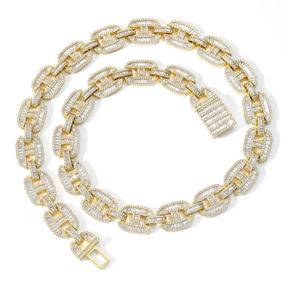 16mm Baguette Mariner Chain - Palm Jewellers