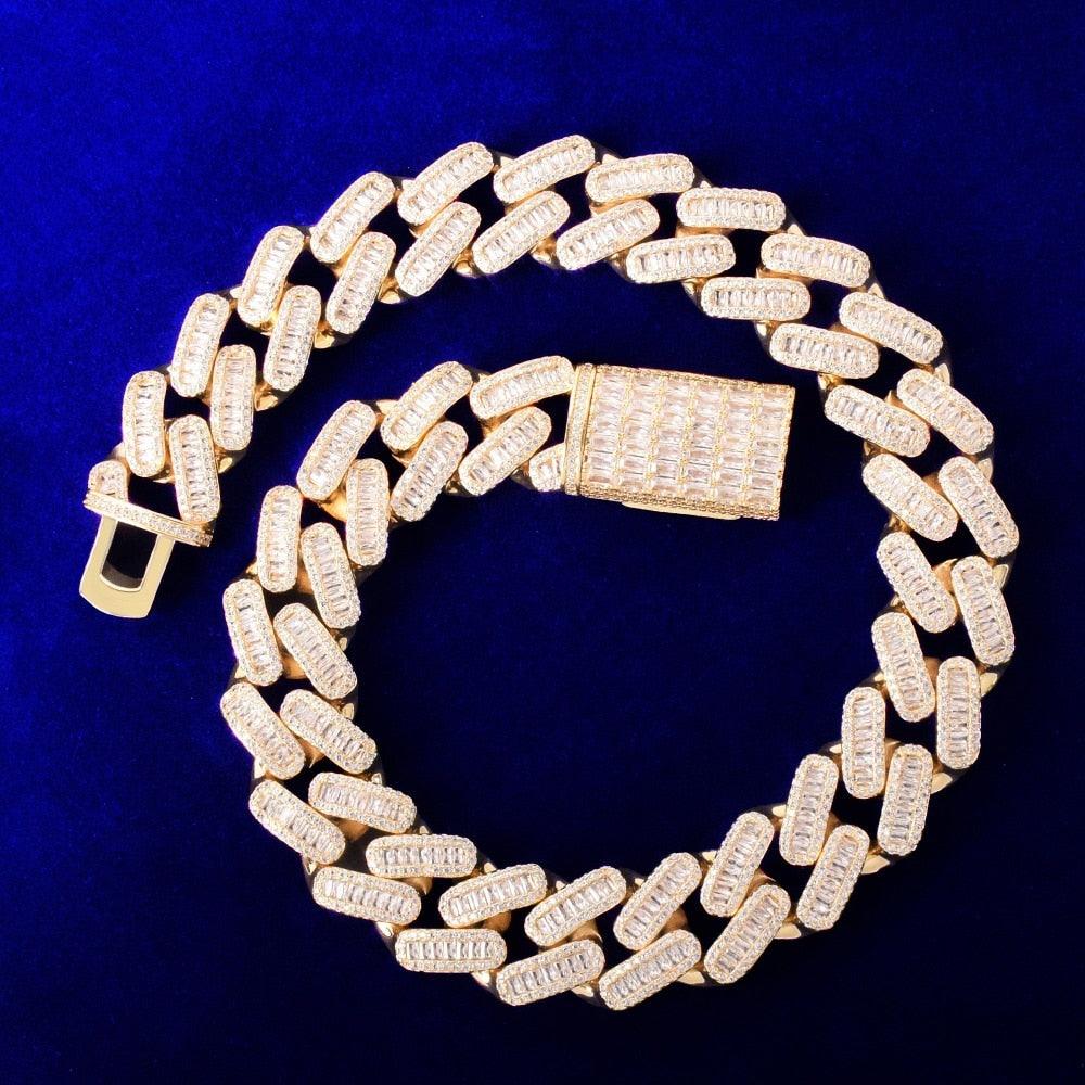 20mm Baguette Cuban Chain - Palm Jewellers