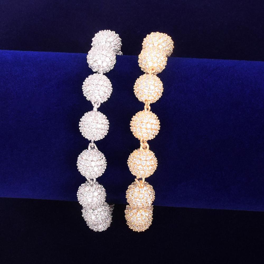 10mm Iced Ball Bracelet - Palm Jewellers