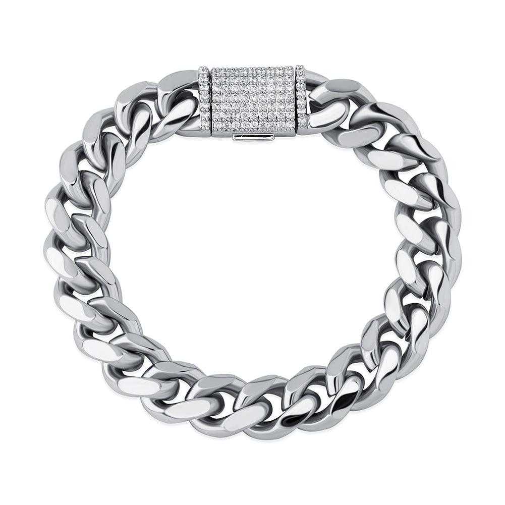 12mm Miami Cuban Link Bracelet - Palm Jewellers